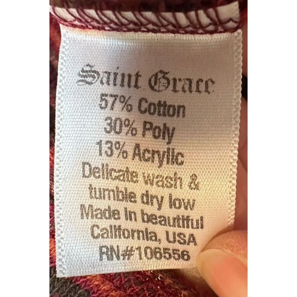 Saint Grace‎ striped cotton sleeveless knit tank top sz S stretch casual beach